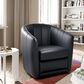 Natuzzi Editions Mazaro Swivel Chair in Navy Blue, , large