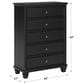 Ashley Lanolee 5-Drawer Chest in Black, , large