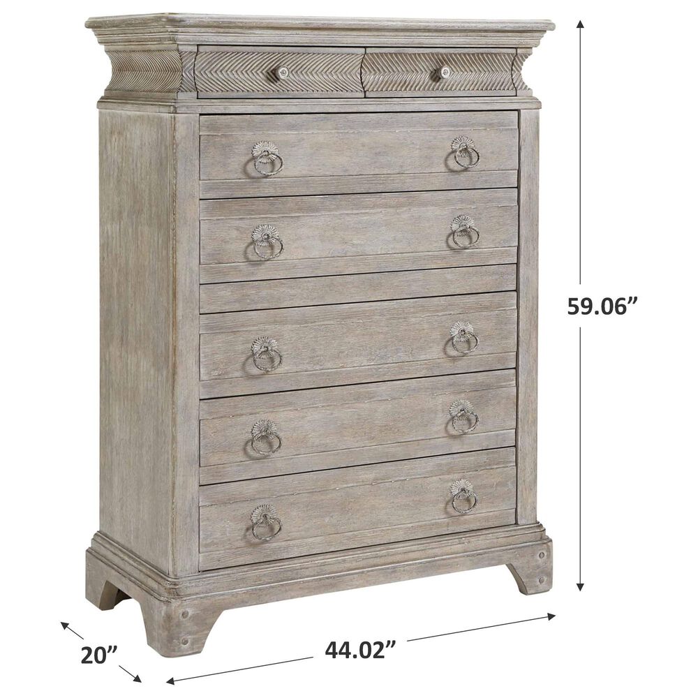 Vantage Summer Creek Drawer Chest in Scrubbed Oak, , large