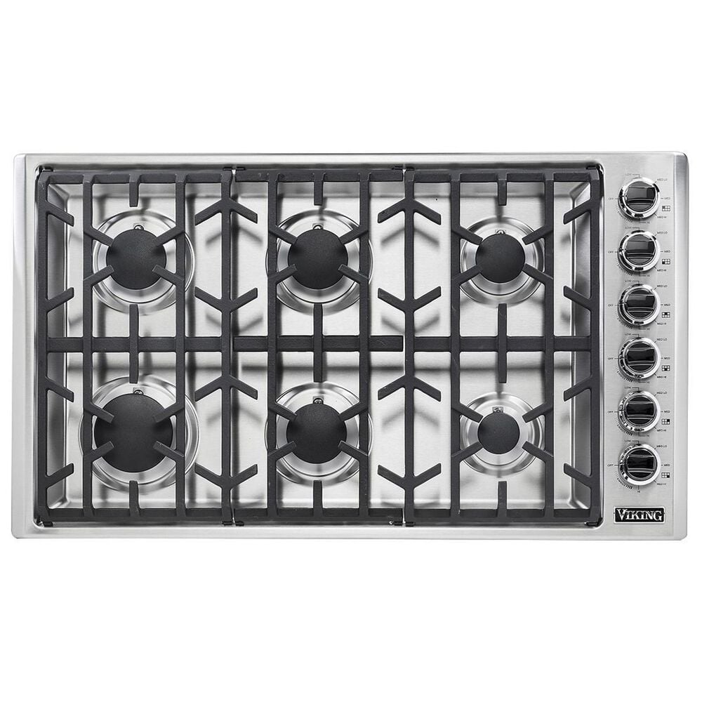 Viking Range 36" Professional Natural Gas Cooktop in Stainless Steel, , large