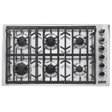 Viking Range 36" Professional Natural Gas Cooktop in Stainless Steel, , large