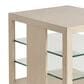 Lexington Furniture Sunset Key Benson Lamp Table in Light Sand Drift and Clear, , large
