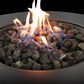 Living Source International Santiago Patio Round Fire Pit Table in Black, , large