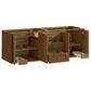 James Martin Laurent 72" Double Bathroom Vanity in Honey Oak with 3 cm Tajnar Eclos Top, Rectangular Sinks and FreePower Wireless Charger, , large