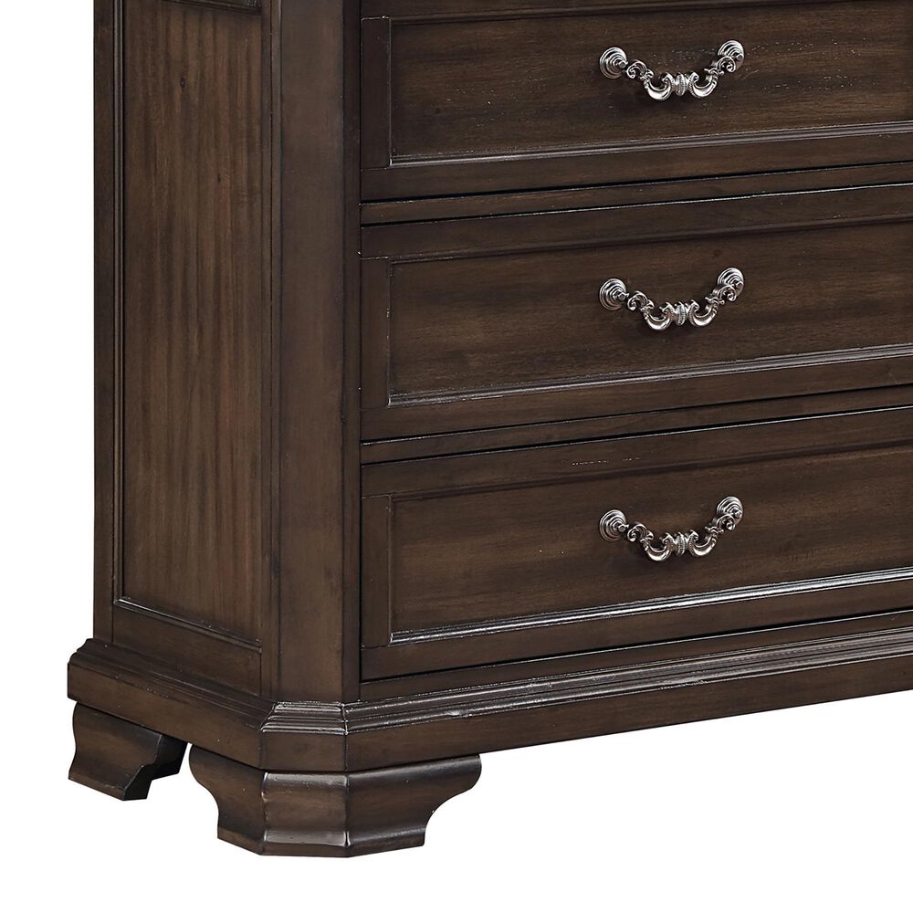 New Heritage Design Lynhurst 6-Drawer Dresser in Walnut Brown, , large