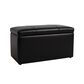 Sanford Sanford Living Prytania Storage Bench Frenchmen PU Faux Leather Black, , large