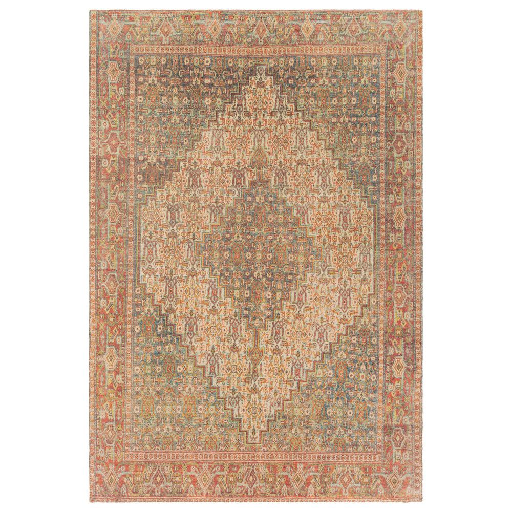 Surya Unique UNQ-2310 5' x 7'6" Orange, Charcoal and Lime Area Rug, , large