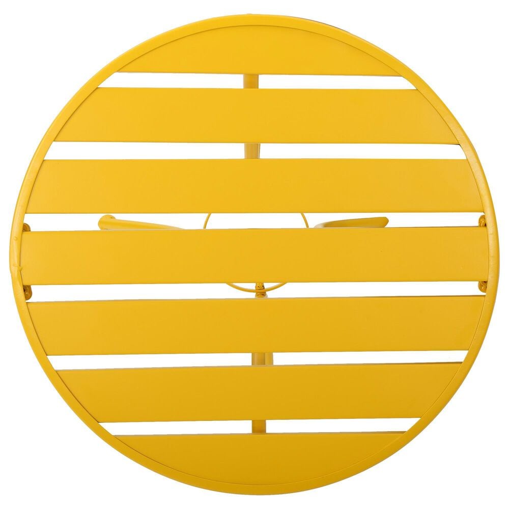 Hearth and Haven Colmar 3-Piece Outdoor Bistro Set in Yellow, , large