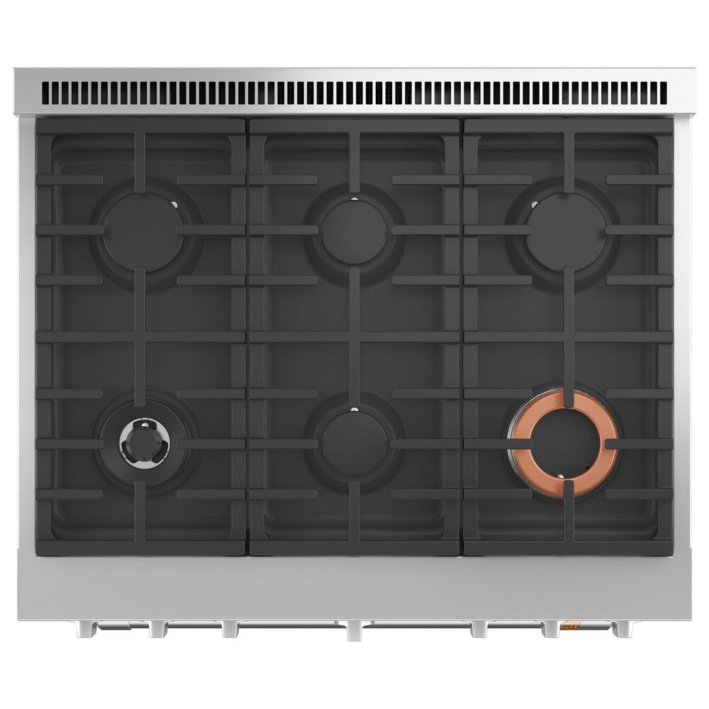Cafe 6.2 Cu. Ft. Freestanding Natural Gas Range in Stainless Steel and Brushed Stainless, , large