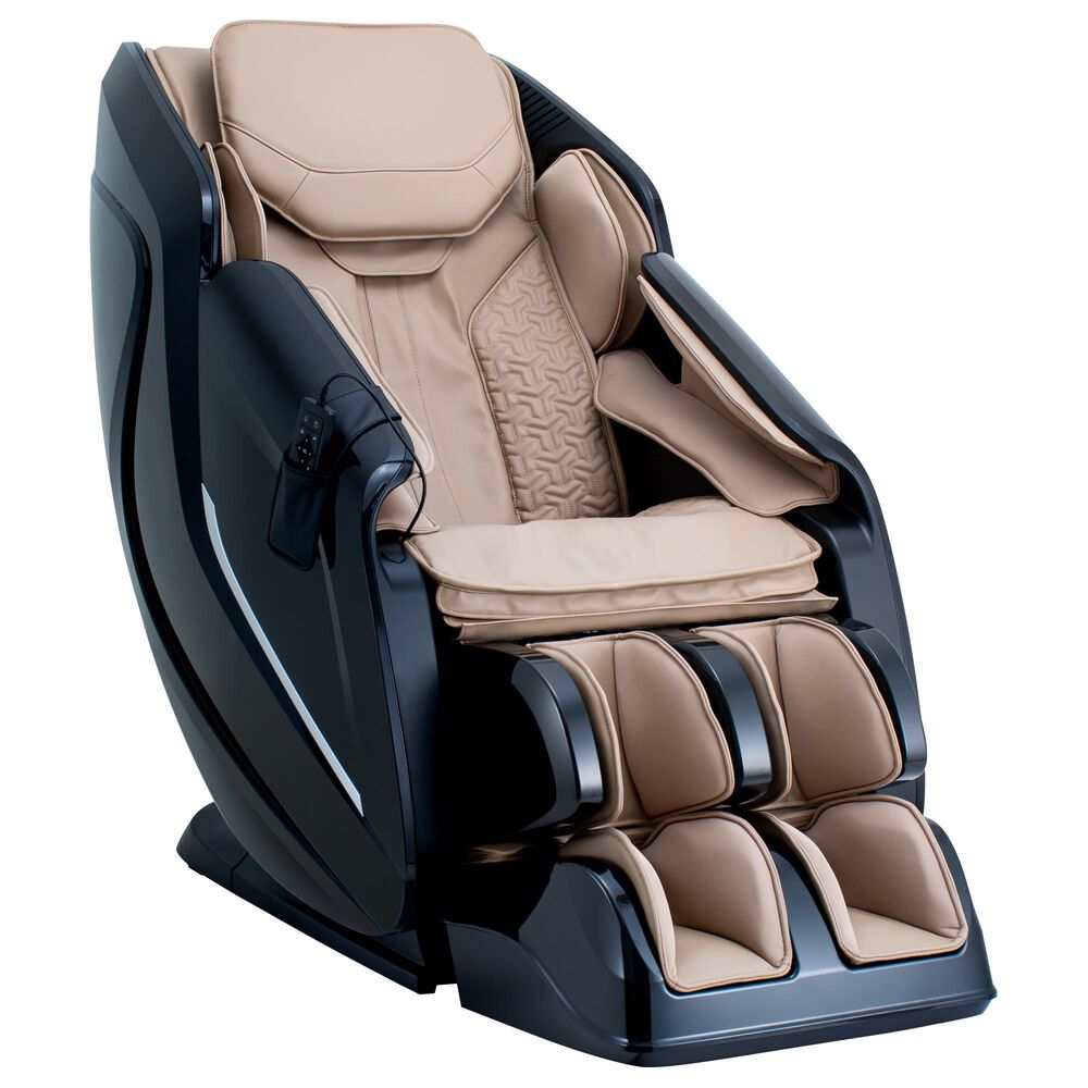 Cozzia Shiatsu Massage Chair with 2D Li Flex Track in Champagne, , large