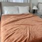 Peking Handicraft 90" x 108" Queen Plush Blanket in Tan Clay, , large