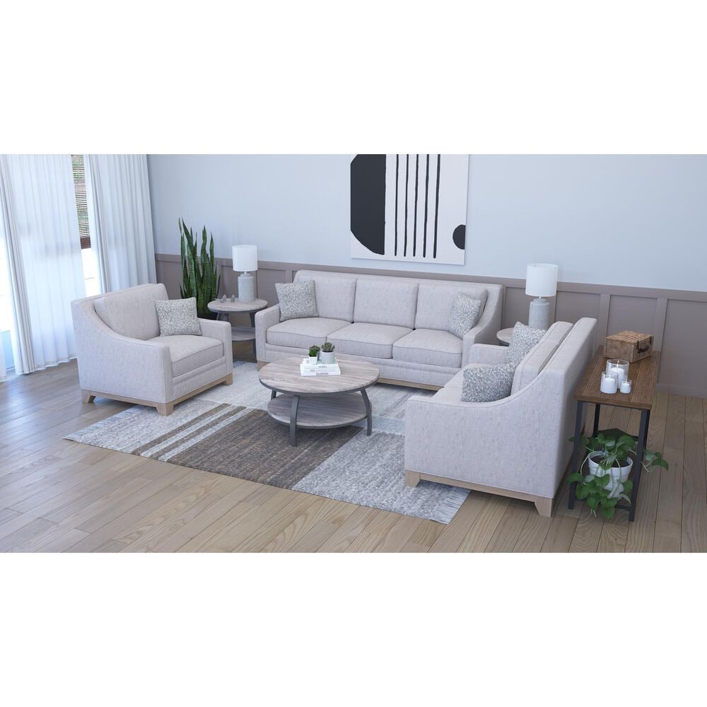 Emerald Home Furnishings Kora Stationary Loveseat in River Sand, , large