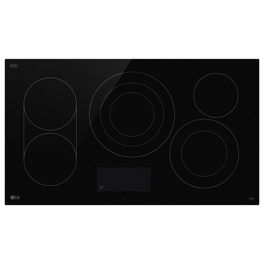 LG 36" Electric Cooktop with UltraHeat in Black, , large