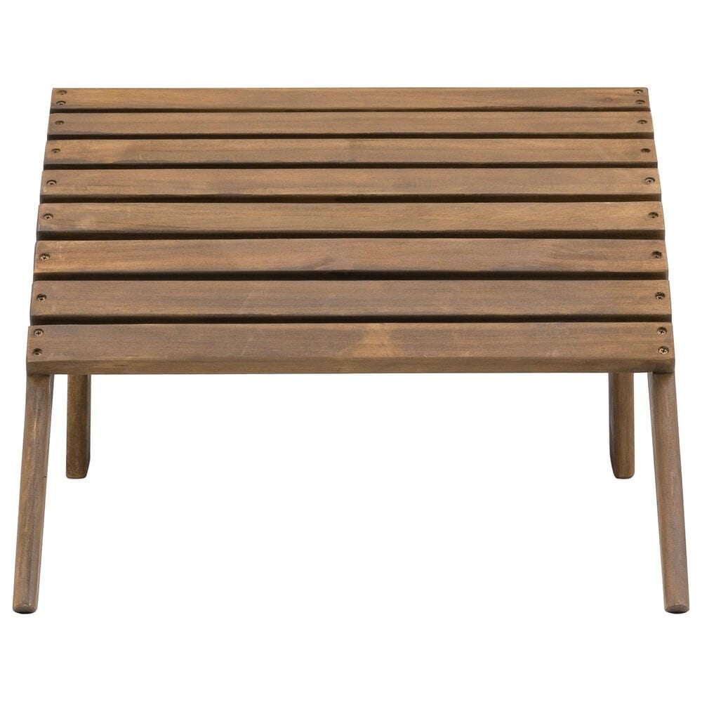 Linon Home Decor Adirondack Patio Ottoman in Acorn, , large