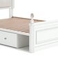 Ashley Kozlani Full Upholstered Storage Bed in Matte White, , large