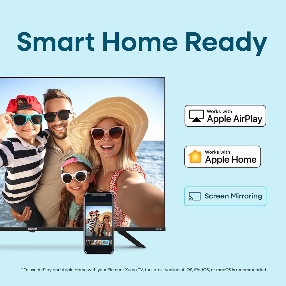 Element 50" Class Revolution Series 4K UHD HDR Frameless - Smart Xumo TV with 2.0 Soundbar in Black, , large