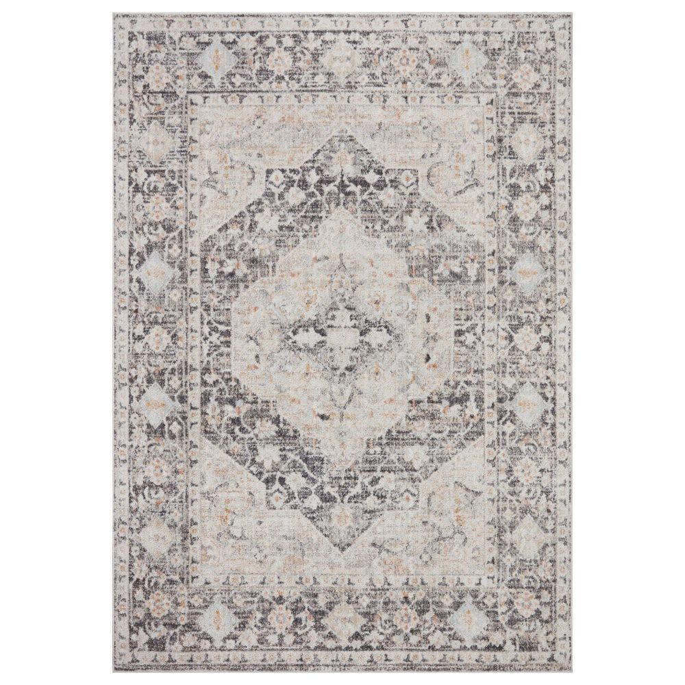 Loloi II Monroe 2"6" x 4" Charcoal and Multicolor Area Rug, , large