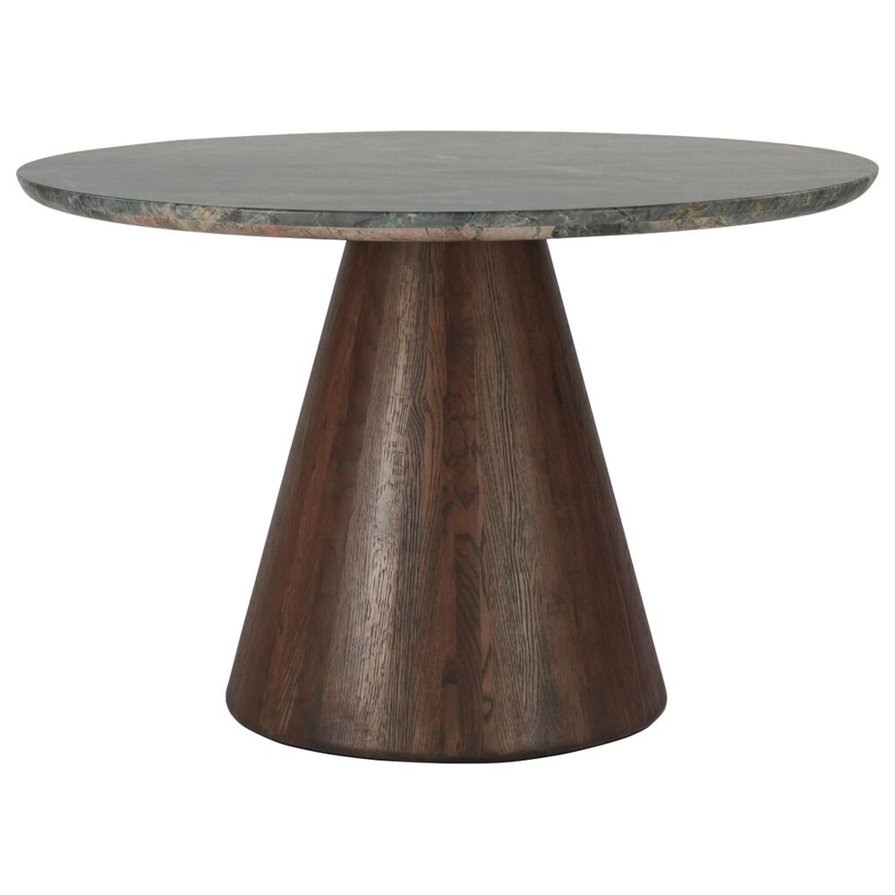 Home Trends &amp; Design Vista and Leeds 5-Piece Dining Set in Marble and Dark Oak, , large