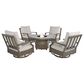 Ashley Rainier Ranch Round Fire Pit Table in Beige, , large