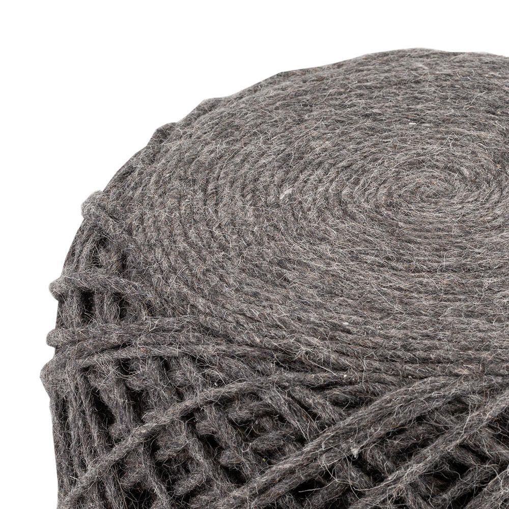 Surya Xena Pouf in Charcoal, , large