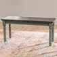 Linon Home Decor Willow Dining Bench in Burnished Smoke and Distressed Teal, , large