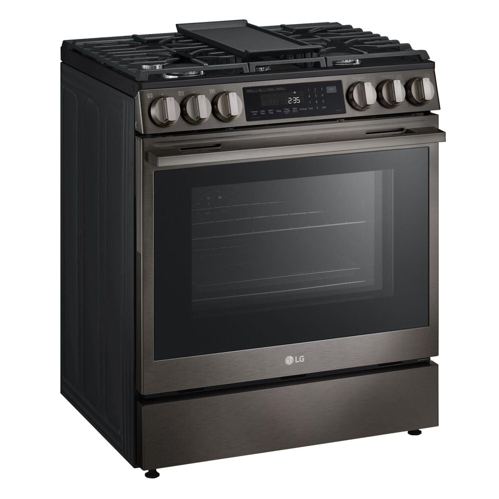 LG 6.3 Cu. Ft. Smart Gas Slide-In Range with ProBake Convection InstaView and Air Fry in Black Stainless Steel, , large