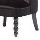Baxton Studio Flax Accent Chair in Black, , large