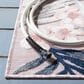 Safavieh Cabana CBN451U 9" x 12" Pink and Grey Indoor/Outdoor Area Performance Rug, , large