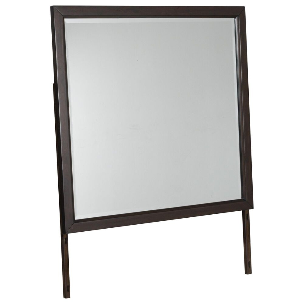 Ashley Vanmore Rectangular Mirror in Dark Brown, , large