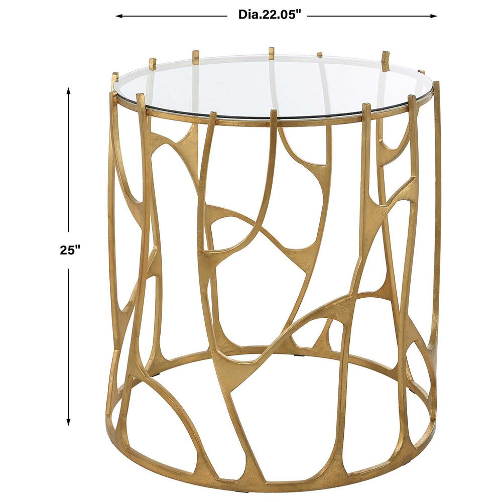 Uttermost Ritual Side Table in Aged Gold, , large