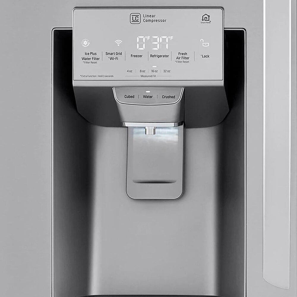 LG 30 Cu. Ft. Smart Wi-Fi Enabled Refrigerator with Craft Ice&amp;&#35;153 Maker in Stainless Steel, , large
