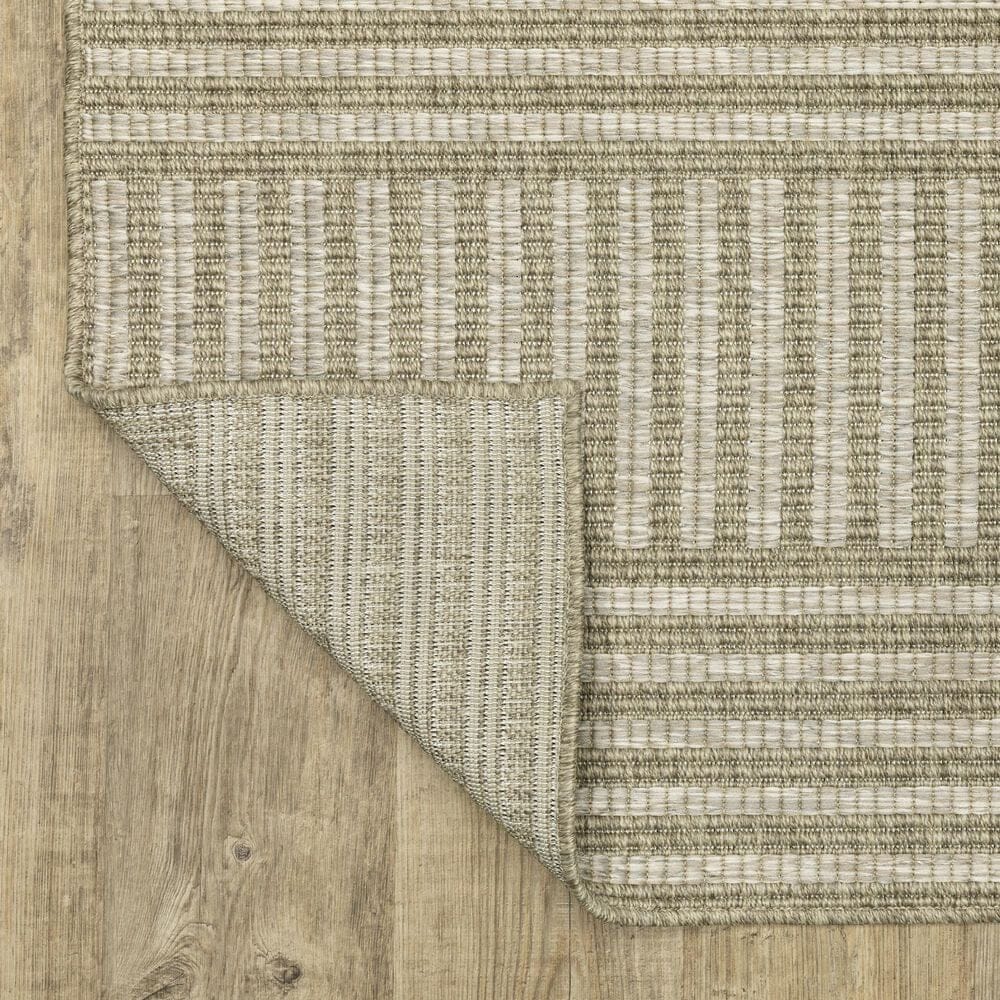 Oriental Weavers Tortuga TR02A 3&#39;3&quot; x 5&#39; Beige and Black Area Rug, , large