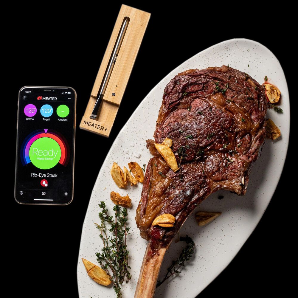 TRAEGER MEATER® PLUS WIRELESS MEAT THERMOMETER (HONEY) - St. Louis BBQ Store