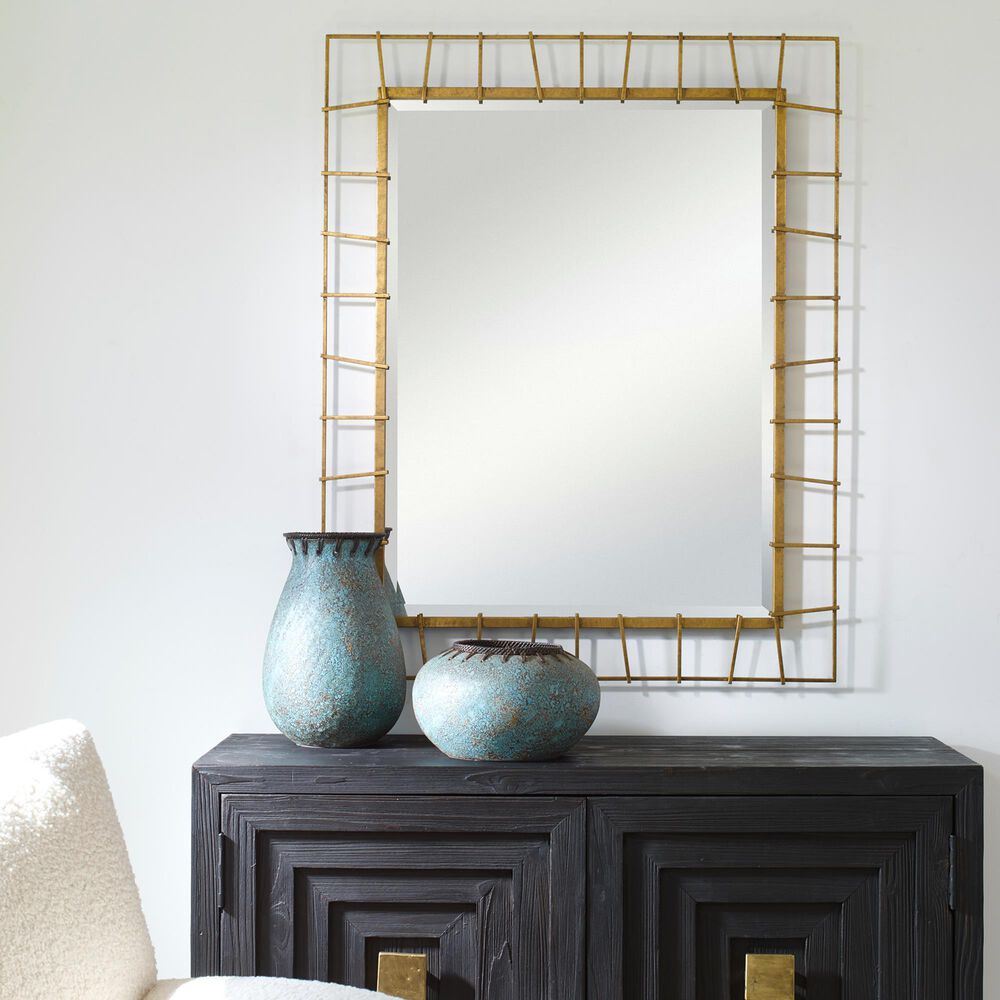 Uttermost Townsend Mirror in Antique Gold, , large