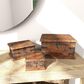 Maple and Jade Rustic Box in Dark Mocha Brown (Set of 3), , large