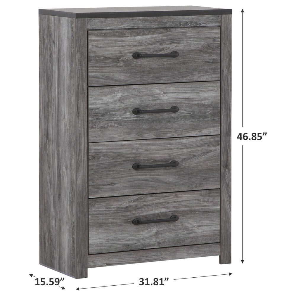 Ashley Bronyan 4-Drawer Chest in Dark Gray, , large
