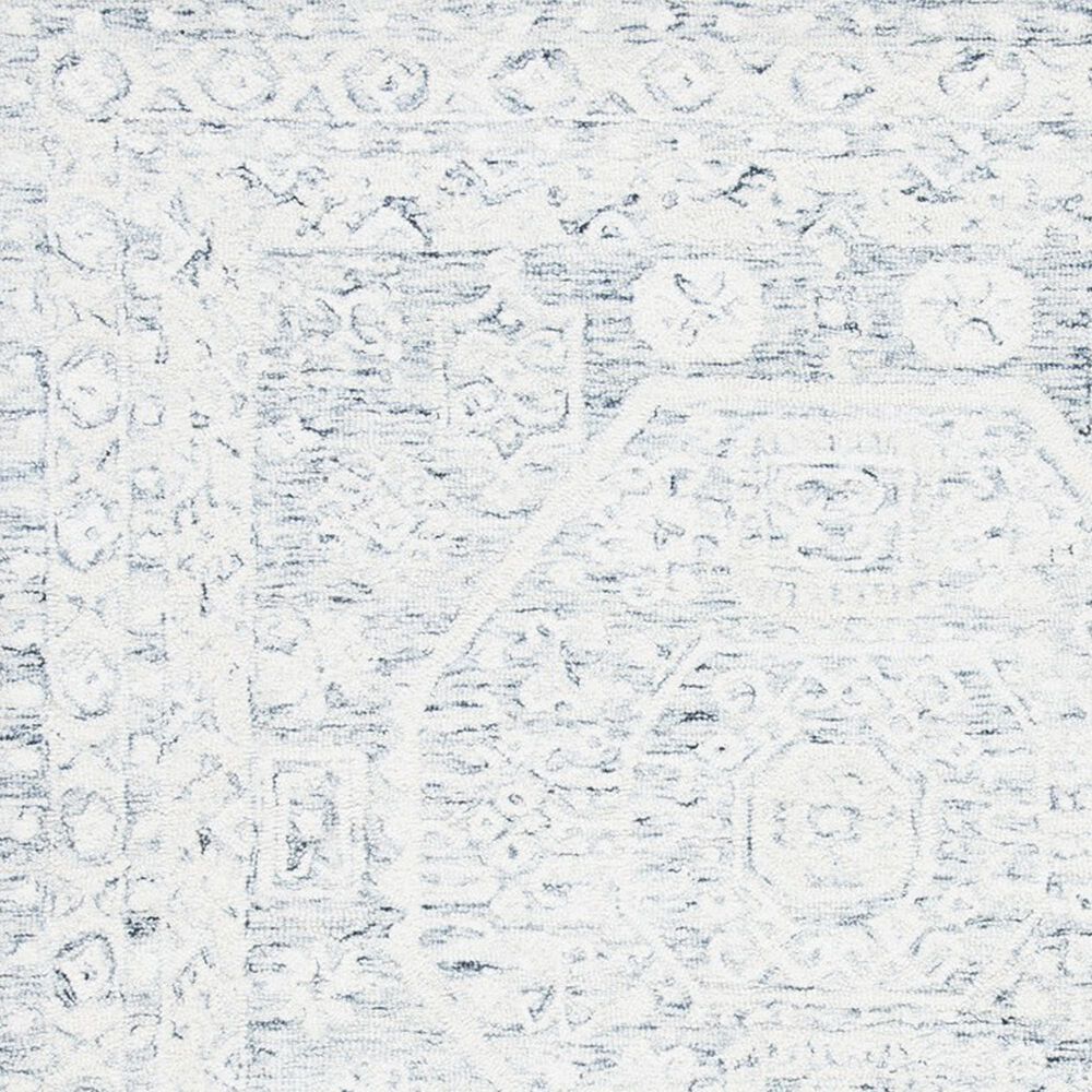 Safavieh Micro-Loop Oriental 5&#39; Round Charcoal and Ivory Area Rug, , large