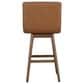 Armen Living Elias 30" Swivel Bar Stool in Chestnut, , large