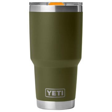 YETI Rambler 30 Oz Tumbler with Color-Blocked MagSlider Lid in Olive and King Crab Orange, , large