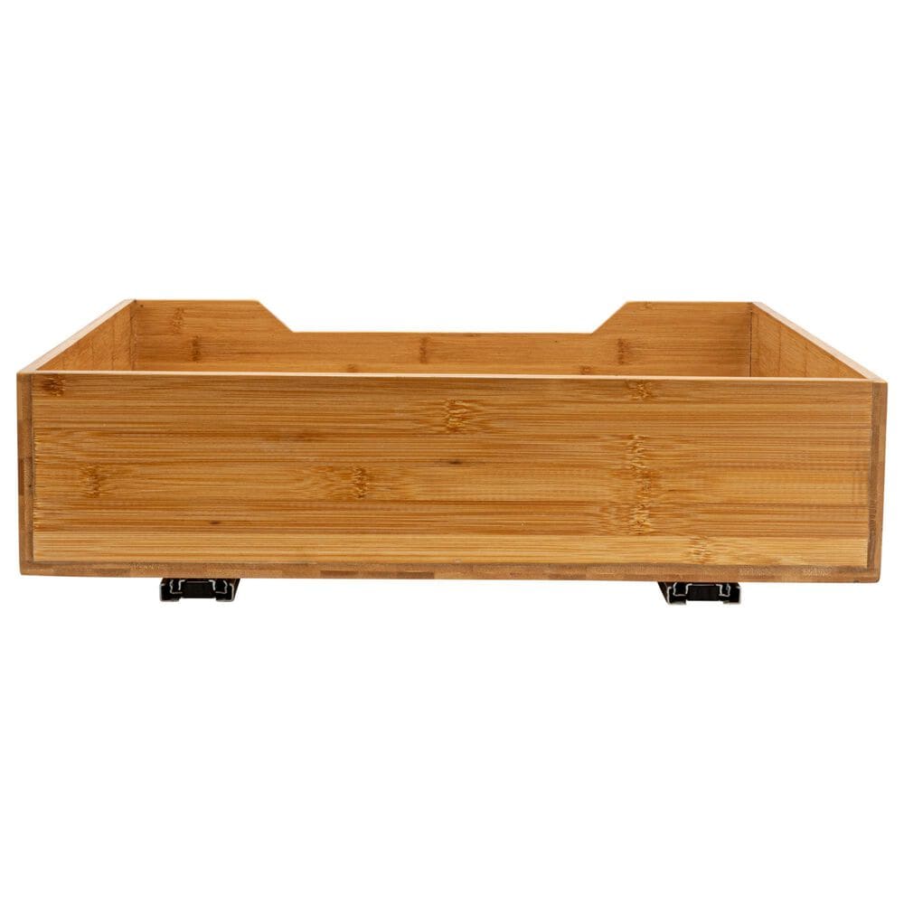 Household Essentials Glidez 20" 1-Tier Pull-Out/Slide-Out Storage Organizer for Under Cabinet Use in Natural, , large