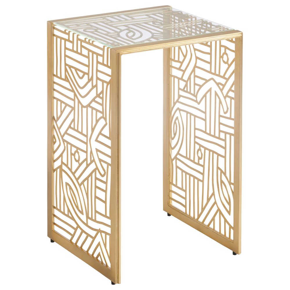 Lexington Home Brands Palm Desert Redford Accent Table in Gold, , large