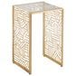 Lexington Home Brands Palm Desert Redford Accent Table in Gold, , large