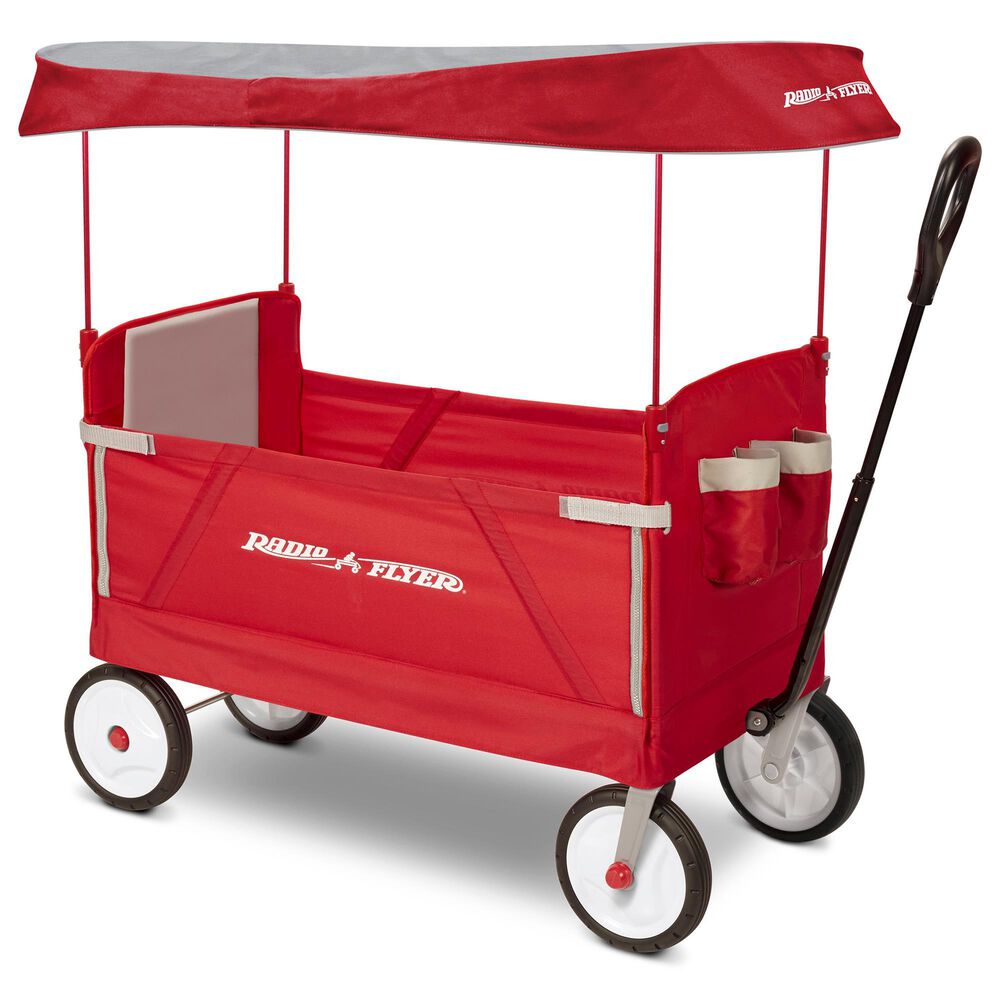 Radio Flyer 3-In-1 Folding Wagon with Canopy, , large