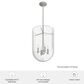 Hunter Sacha 4-Light Pendant in Brushed Nickel, , large