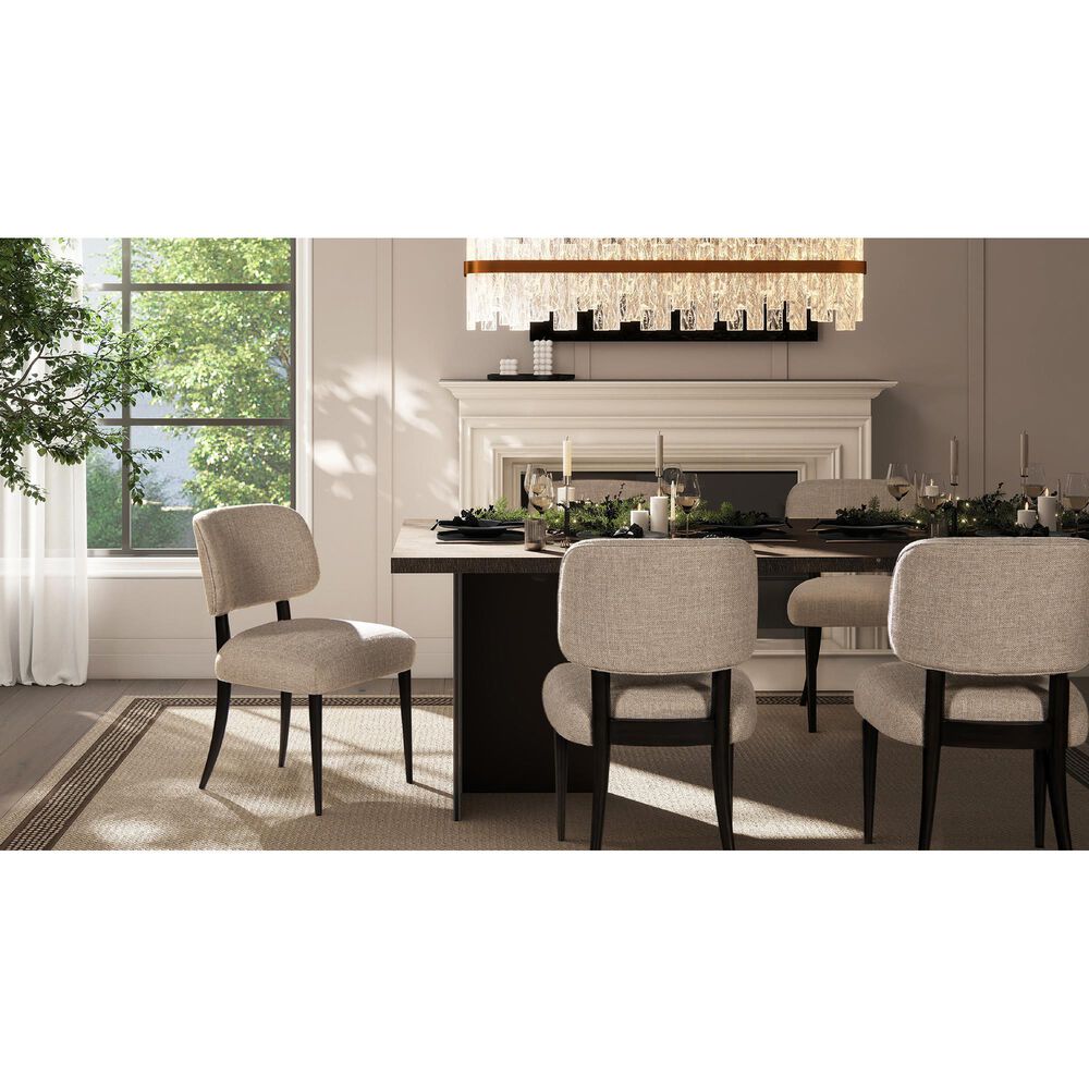 Jennifer Taylor Home Harriet Side Chair with Merino Gray Cushion in Dark Espresso &#40;Set of 2&#41;, , large