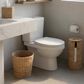 Household Essentials 3-Piece Wicker Bathroom Accessories Set with Toilet Tissue Stand, Wastebasket and Tissue Box in Brown, , large