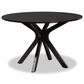 Baxton Studio Elena 7-Piece Dining Set in Grey/Dark Brown, , large