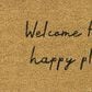 Balta Rugs Welcome to our Happy Place Black 1"6" x 2"6" Door Mat, , large