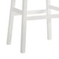 Armen Living Lenon Bar Height Stool in White, , large