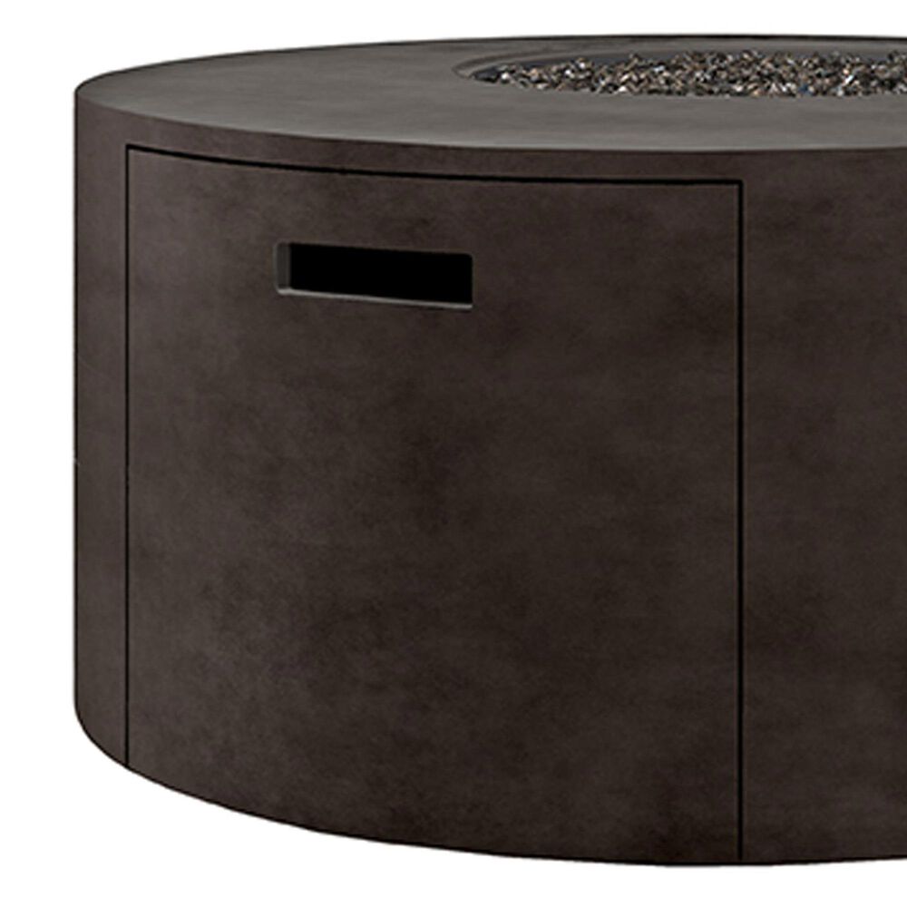 Ebel Outdoor Furniture Bellino 42" Round Fire Pit with Offset Burner in Iron, , large